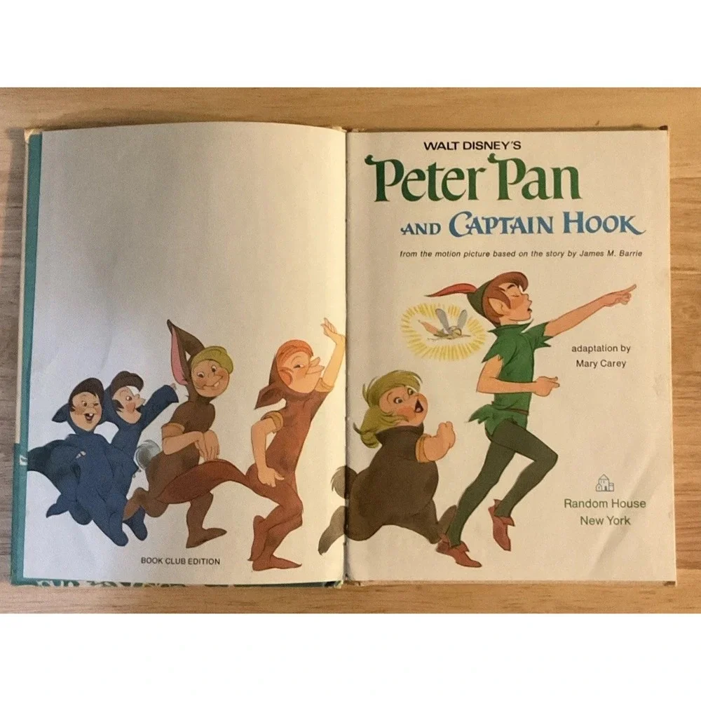 Vintage Walt Disney Peter Pan And Snow White‎ Hard Cover Books